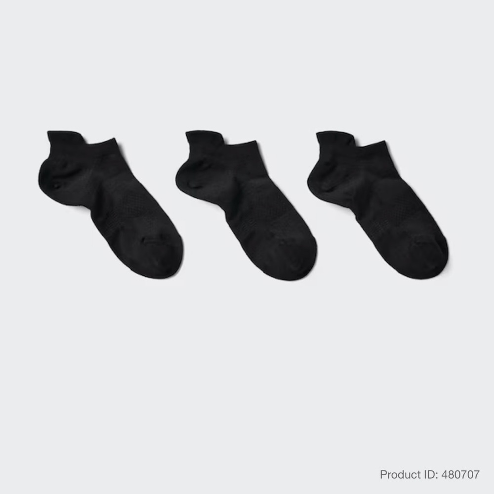 Uniqlo Black Women's Socks - 3 Pack. SIZE 7.5-10